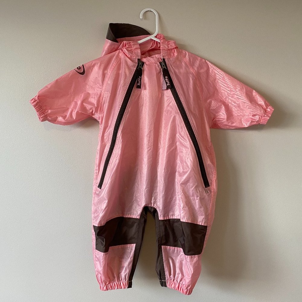 Tuffo Muddy Buddy Pink Waterproof Coveralls, Baby/Toddler Size 12 Months